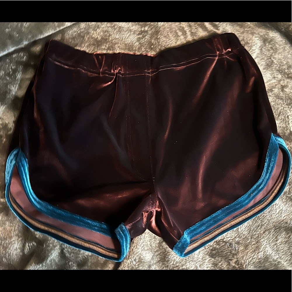 Solstice Intimates Velvet Track Shorts sz Small